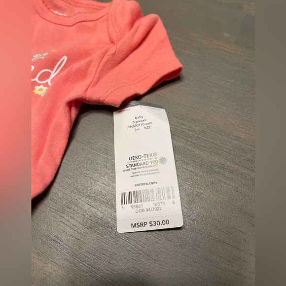 🎀 NEW! • Carters • 5️⃣ Onesies/bodysuit bundle ⭐️ | 3 months - Picture 8 of 11